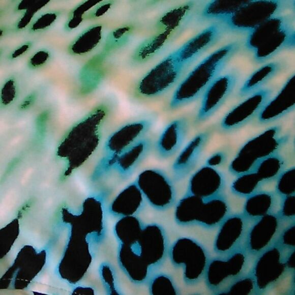 Ellen Tracy Open Animal Print Cardigan - Picture 7 of 8